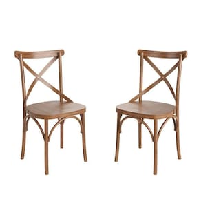 Conjunto 2 Cadeiras De Madeira Maciça Apaixone X Amêndoa