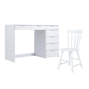 Mesa De Escritório Ditália 7 Gavetas Com Cadeira Pe-90