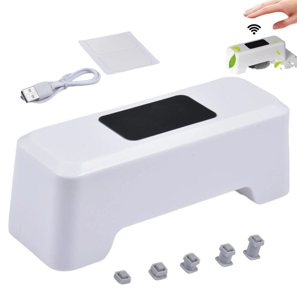 Sensor de Descarga Automatico Inteligente Bateria Recarregavel USB Privada Vaso Sanitario Banheiro Lavabo Hotel Loja Higienico