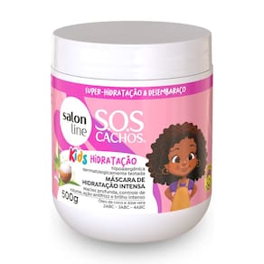 Máscara Sos Cachos Kids Hidratação e Brilho Salon Line 500g