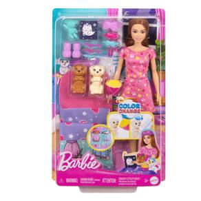 Conjunto de Boneca - Barbie - Festa do Pijama Para Filhotes MATTEL