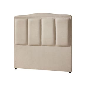 Cabeceira Queen Estofada Box Paris 160Cm Linho Bege