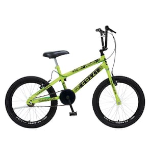 Bicicleta Infantil Aro 20 Max Boy Cross Freio V-Brake Amarelo Neon Colli