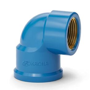 Joelho Azul SOLD C/BUCHA Latao 90º 25MMX3/4 Krona PCT 0498
