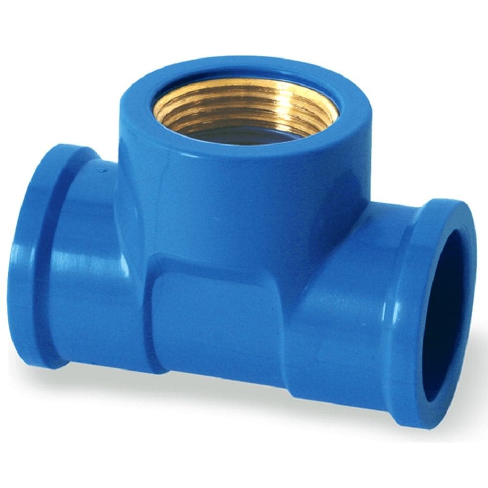 Te Azul SOLD C/BUCHA Latao 20MMX1/2 Krona PCT 0504