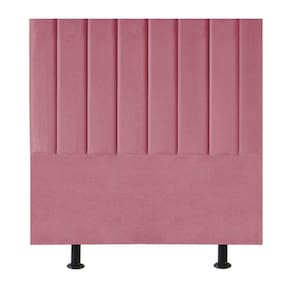 Cabeceira Cama Box Solteiro 100 Cm Sophia Carla Suede Cor:rosa