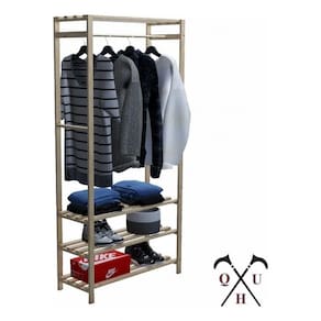 Conjunto Arara Reforçada Quarto Sapateira E Aparador Moderno Roupeiro 60x50cm 3 Tábuas Livros