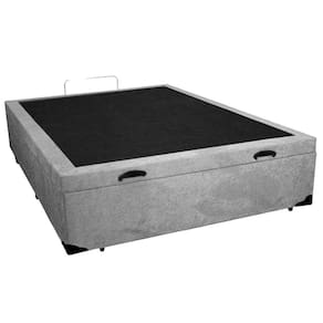 Cama Box Baú Casal Suede Sereneprime Cinza 138x188x44