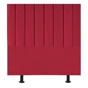 Cabeceira Estofada Cama Solteiro 90 Cm Sophia Carla Suede Cor:vermelho