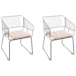 Conjunto com 2 Cadeiras para Sala de Estar Texas Bege