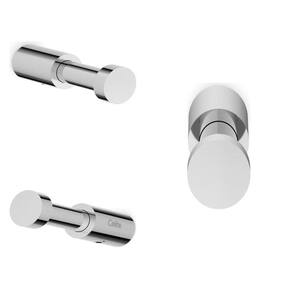 Kit com 3 Cabide Flow Cromado Design Redondo Moderno Cromado