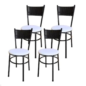Conjunto 4 Cadeiras Para Cozinha Viena Cor:branco