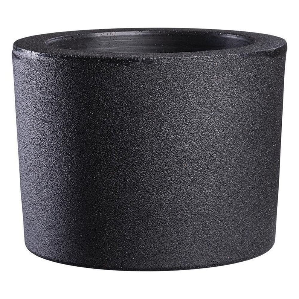 Conjunto de 10 Vasos Decorativo Gramado 12,7x16,6cm Afort Preto