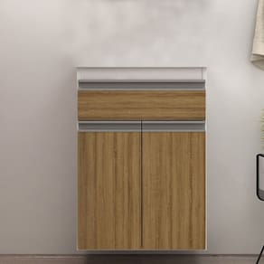 Gabinete de Banheiro 50cm sem Cuba/lavatório Ref 501 Branco/Itapuã