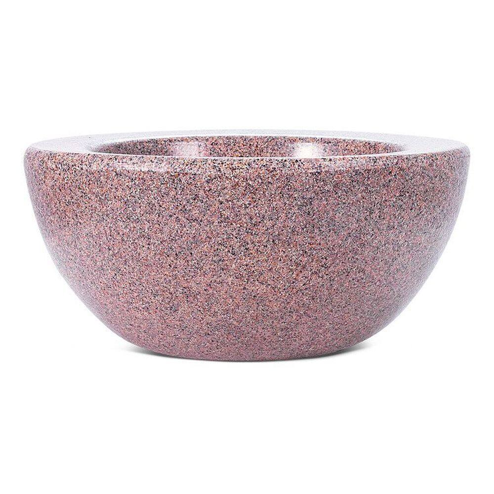 Conjunto de 5 Vasos Decorativos Bacia Siena 12 Pedra Afort Cinza