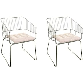Conjunto com 2 Cadeiras para Sala de Estar Texas Verde Oliva/Bege