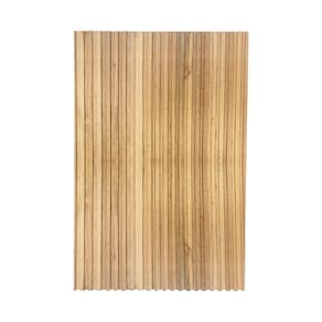 Cabeceira Esmeralda Madeira Maciça Ripada 100cm Para Cama De Solteiro Marrom