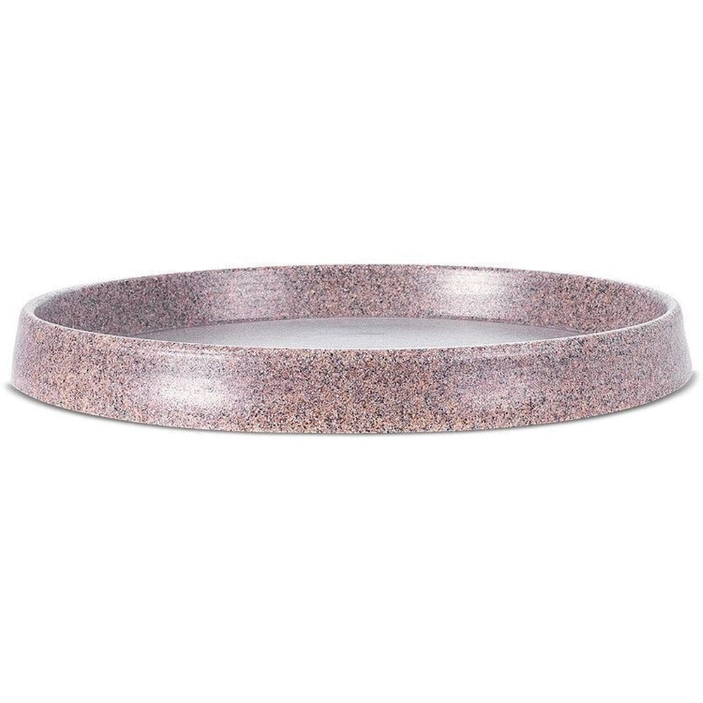 Conjunto de 15 Pratos Redondo para Vaso de Plantas Afort Cinza