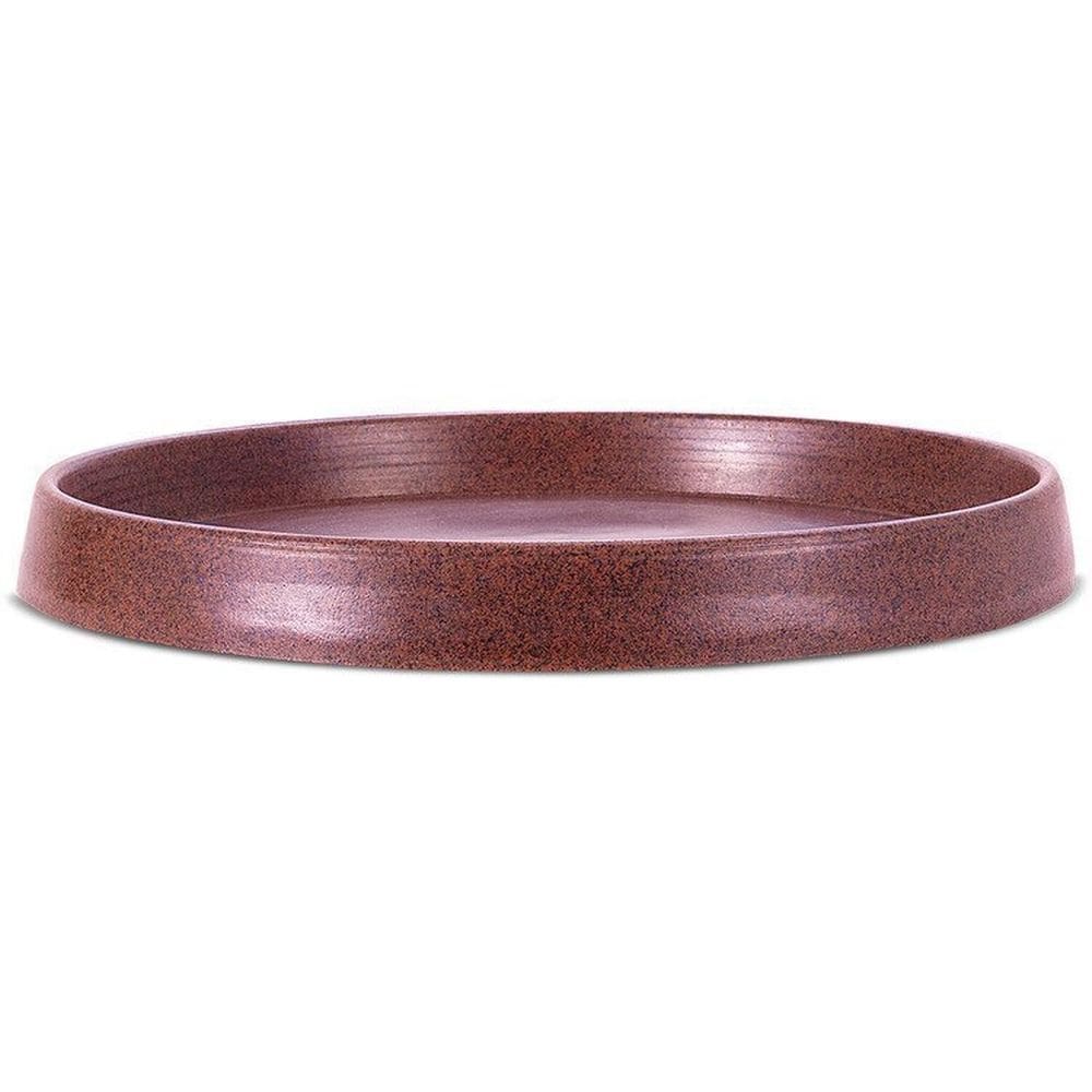 Conjunto de 5 Pratos Redondo para Vaso de Plantas Afort Marrom