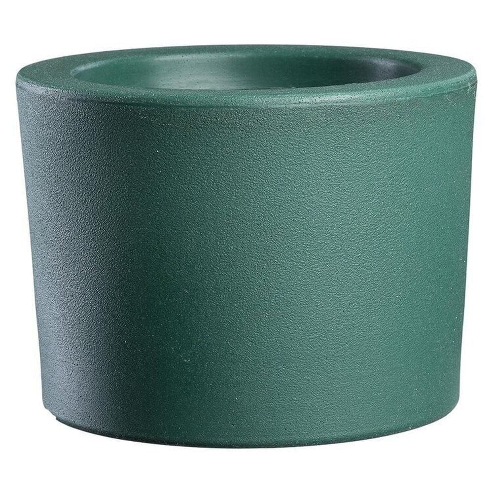 Conjunto de 10 Vasos Decorativo Gramado 12,7x16,6cm Afort Verde