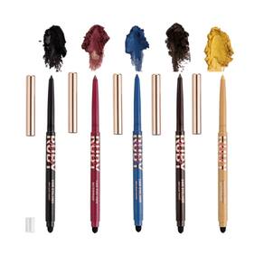 Lápis de Olho Preto Marron Gold Marsala e Azul em Gel Kiss