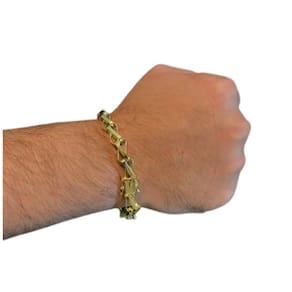 Pulseira 9mm Joia maciça de luxo