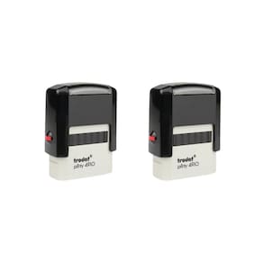 Kit 2 Carimbos Trodat 4910 Auto Profissão Médico Enfermeiro