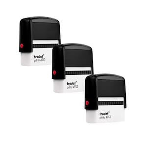Kit 3 Carimbo Trodat 4913 Auto Almoxarifado Expedição Médico