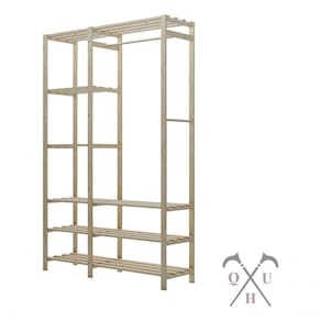 Conjunto Cabideiro Pendurador Para Cozinha Armário Pinus E Prateleiras Organizadoras Para Cozinha Pr
