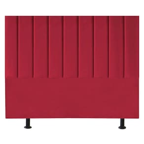 Cabeceira De Cama King Size Box 195 Cm Karla Suede Cor:vermelho