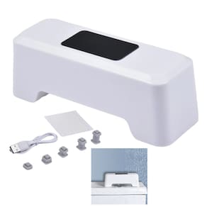 Sensor de Descarga Automatico Inteligente Bateria Recarregavel USB Vaso Sanitario Privada Banheiro Lavabo Restaurante Residencial Comercial