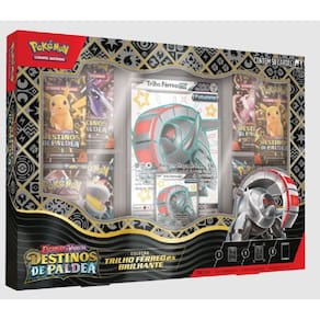 Cartas - Box Pokemon - Destinos De Paldea - Trilho Ferreo Ex Brilhante COPAG DA AMAZONIA