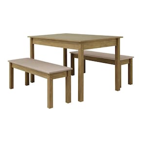 Mesa De Jantar Ditália 2bancos Ja-220+ja-225 Diamond
