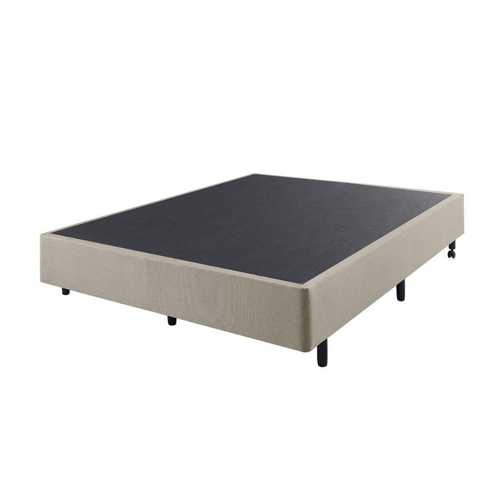 Base Box Casal Reforçada 138x188x26 Cm Alpha Bege - Blush