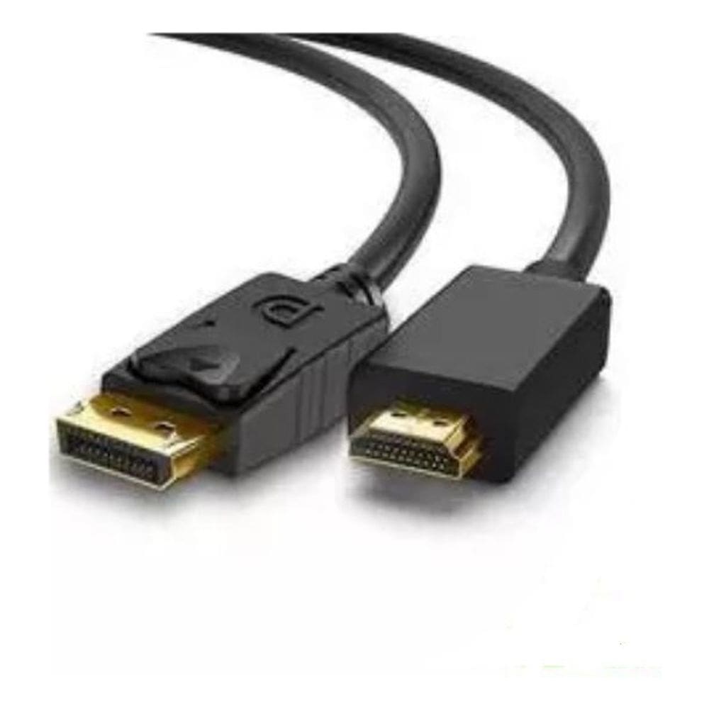 Cabo Displayport Macho X Hdmi Macho Gold 4k 3,0mts