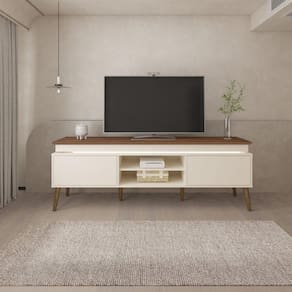 Rack Aparador Lumina - Tv 75 Off White / Pinho