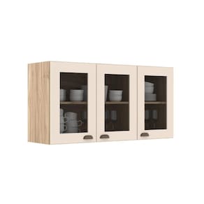 Armário Aereo 120 Cm Co11301 Veneza Carvalho Oak Cristalo Decibal