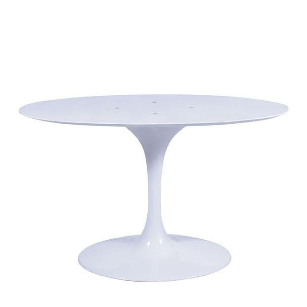 Base Mesa Saarinen Tulip Jantar Oval Pequena - Branca