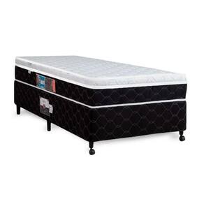 Cama Box + Colchão Castor Solteiro Montblanc One Face D33 96x203x52cm