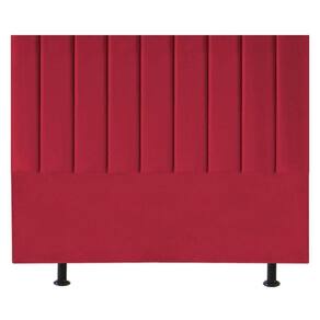 Cabeceira Estofada Cama Box Queen 160 Mavie Carla Suede:vermelho