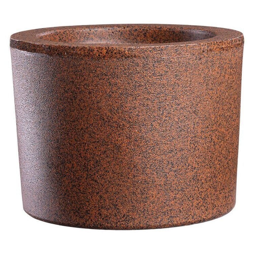 Conjunto de 5 Vasos Decorativo Gramado 12,7x16,6cm Afort Marrom