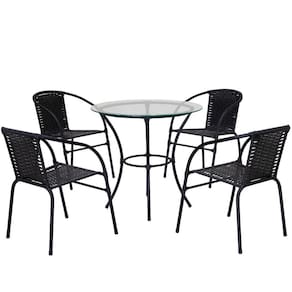 Kit 4 Cadeiras E Mesa Com Tampo Happy Hour Beleza E Conforto