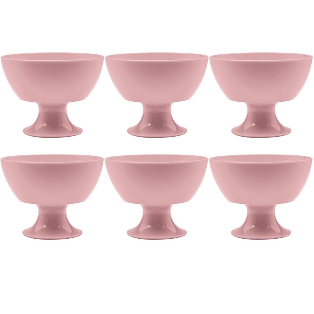 Conjunto 6 Taças Para Sobremesa Luna 300ml Jogo De Sobremesa
