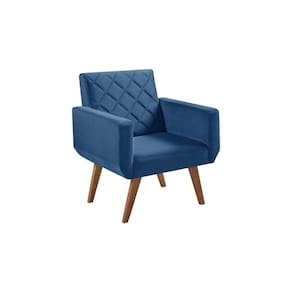 Poltrona 1 Lugar Braço Anabelle Unidecor Azul Bic