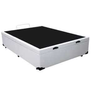 Cama Box Baú Casal Sintético Sereneprime Branco 138x188x44