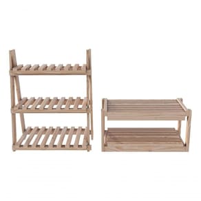 Kit Sapateiras Madeira Pinus Design Escada Dupla Promo E Organizador Moderno Livreiro De Qualidade M