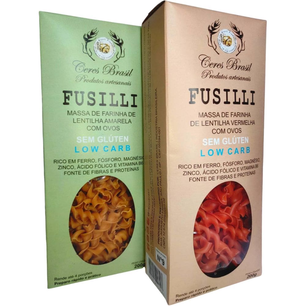 Combo 4Un Fusilli De Farinha De Lentilha Ceres Brasil