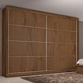 Guarda-roupa Casal Sevilha 2 Portas E 6 Gavetas – Made Marcs - Brauna
