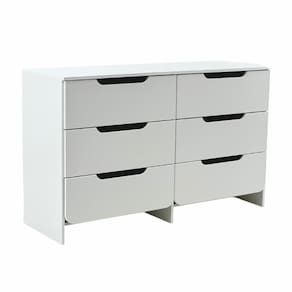 Cômoda Ditália 6 Gavetas Dm-244 Cor:branco Branco