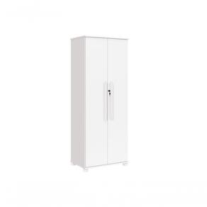 Multiuso Dallas 100% Mdf Pés Em Madeira Com Chave Branco Cor:branco
